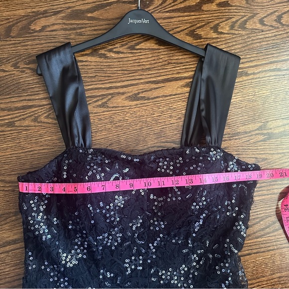 Jaques Vert Sequin Black Dress (Size 16) - Picture 16 of 16